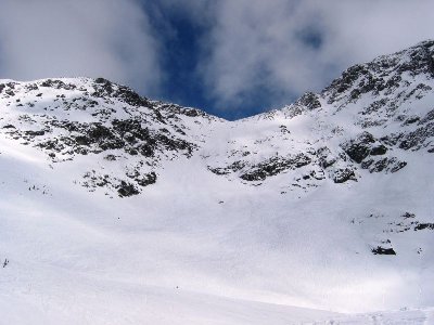 Die Lakeside Bowl unterhalb des 2440 m hohen Blackcomb Mtn
