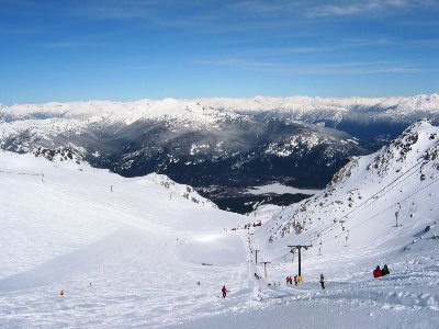 SL Showcase von oben, man kann den leckeren Neuschnee erahnen