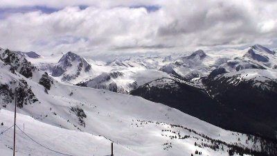 Südpanorama in den Garibaldi Provincial Park vom 7th Heaven aus