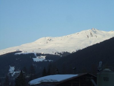 Abendlicher Blick auf das Jakobshorn