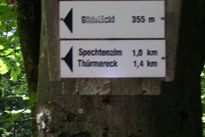 Bei diesem Hinweisschlid konnte mansich nicht verlaufen..