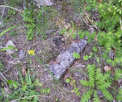 Das Fundament der Ankunftsstütze