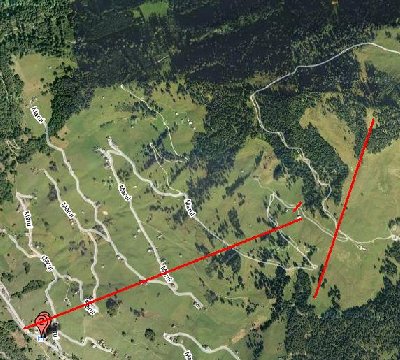 LSAP-Marul: vom Dorf der ESL, links der Bergstation der Seillift rechts der 2SL-Stafelfeder-Guggernülli