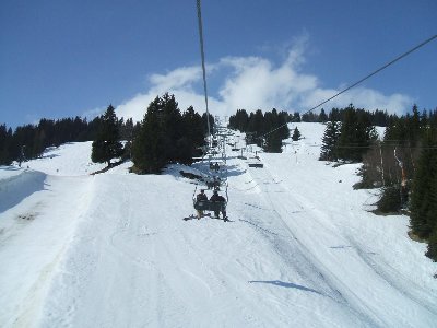 Fahrt mit der 3KSB Tigignas, der parallele Schlepplift sowie der Fun Park waren bereits geschlossen