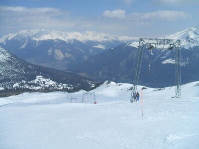 Pulverschneepiste Laritg vor dem Frühling in Tiefencastel, einfach göttlich!!!