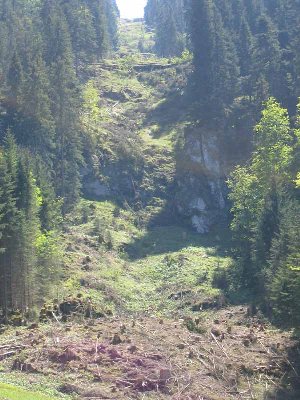 Zoom auf den steilsten Abschnitt.