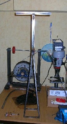 Die erste fast fertige Stütze.