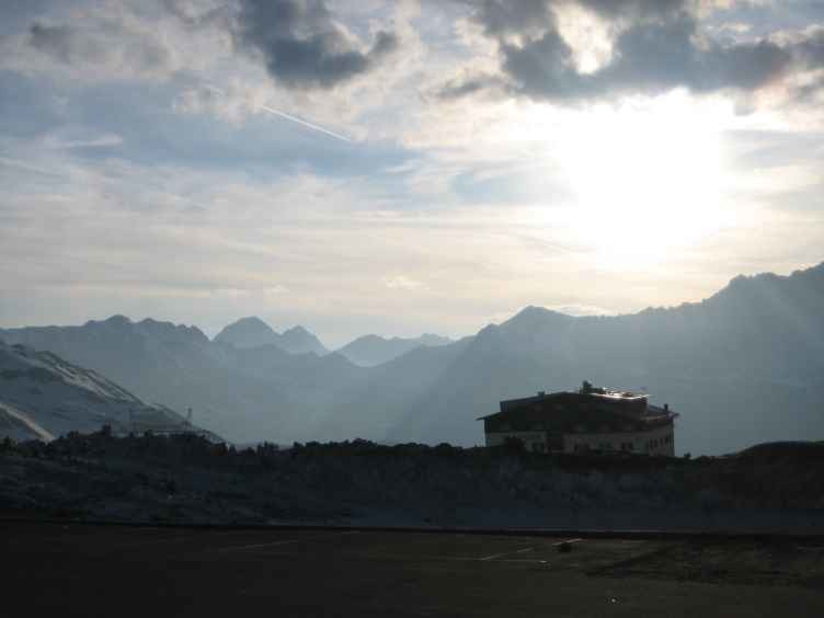 Blick Richtung Hotel Folgore