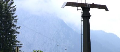 an der Talstation der alten Kreuzjoch-Sesselbahn