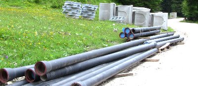 Beschneiungstechnik für die Olympia-Abfahrt