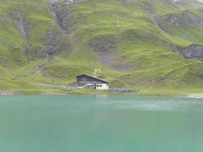 Abtragen des Humus für den Lawinendamm