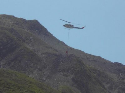 Stütze 6 bekommt Beton