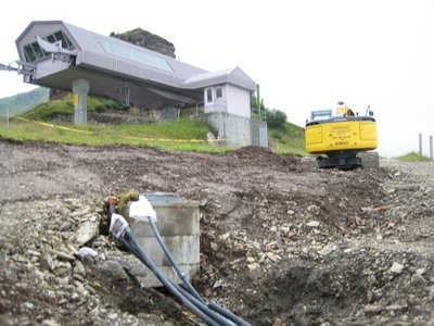 Terrainanpassungen auf dem Stellisattel