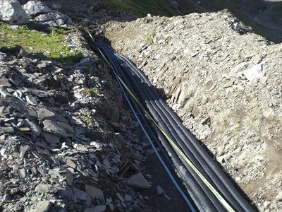 Fein säuberlich verlegt