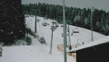 unterer Teil der Trasse der 4SB Poppenberg, von der Talstation aus