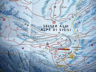 Der neue Pisteplan mit Kombibahn und Brücke.
