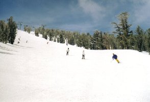 Piste &amp;quot;Big Dipper&amp;quot; mit der 4KSB Dipper Express im Hintergrund. Hier und am Sky Express fuhren wir am meisten.