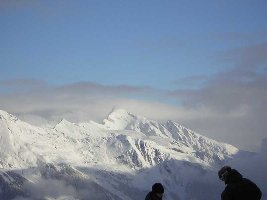 Blick auf den First von Fallboden bergstation aus
