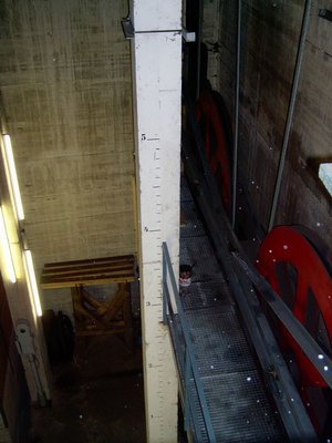 Da geht es aber weit  runter...