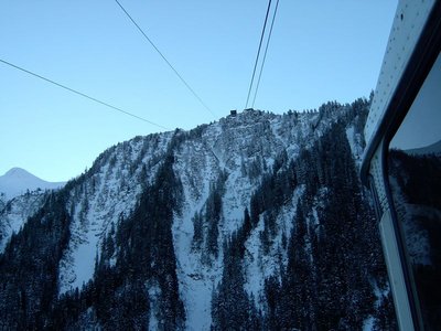 oberer Teil der Strecke von unten aus gesehen