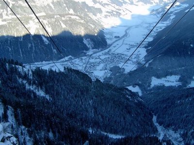 oberer Teil der Strecke von oben aus gesehen