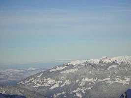 Aussicht von Bergstation 4KSB Läger mit zoom