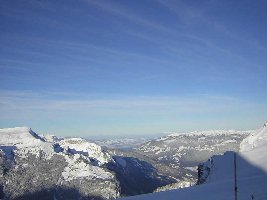 Aussicht von bergstation 4ksb Läger