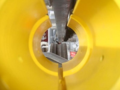 blick hindurch, anstelle des Seiles.