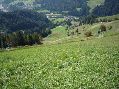 Nicht neu, Piculin-Abfahrt im Sommer