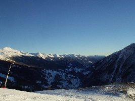 Schareckabfahrt weiter unten, perfekte Verhältnisse.