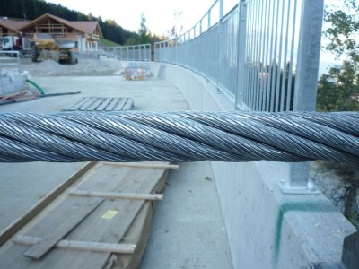 Das Tragseil ist schon geliefert...