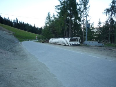 Skydancer Sessel, überall lagert was vom alten Lift