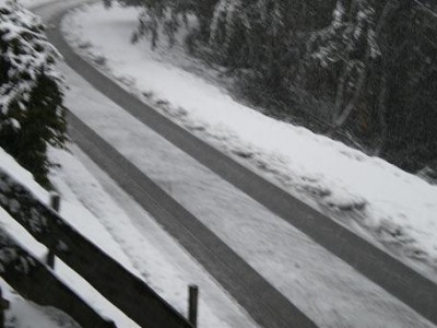 Der Schneepflug ist auch schon gefahren