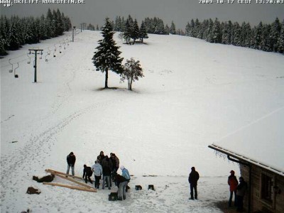 Skilift Ruhestein - erster Schnee