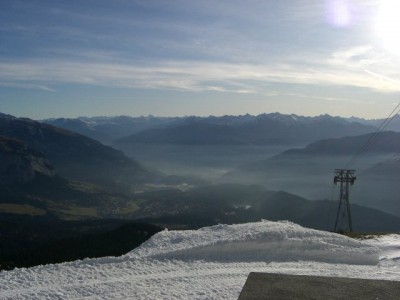 Vom Crap Sogn Gion mit dem wunderschönen Dunst...