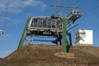 Bergstation von unten