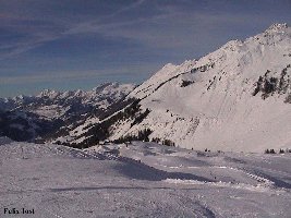Aussicht von der Bergstation des BSL Isenau