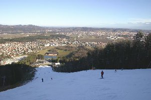 Wieder mal die FIS - Talabfahrt, noch im guten Zustand.