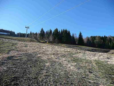 Blick zurück, am Ende der neuen Piste. Die Traverse Wunderer kann nicht umfahren werden.