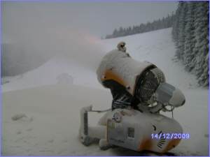 Neue T60 von Techno Alpin am Vogelskopf beim Beschneien