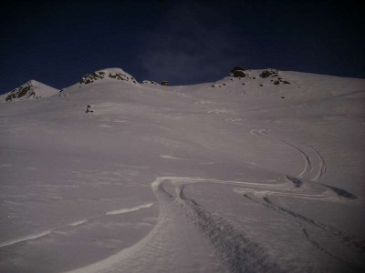 die spuren im fis steilhang---beide von mir =)