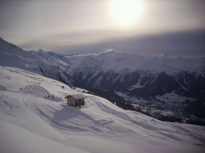 föhnstimmung bei der noch nicht geöffneten fis