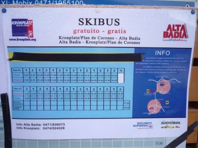 Vorsaisonbetrieb mit 2 Bussen statt 3 zwischen Piculin und Sompunt