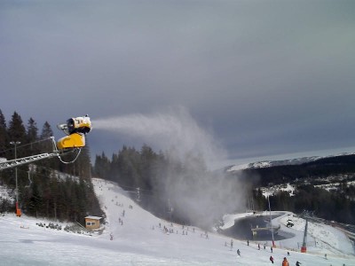 Überall wurde beschneit