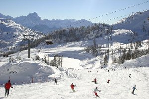 Garnitzen - Alm Abfahrt mit dem Riesenspeicher.