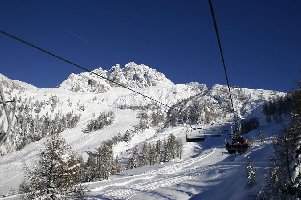 Auffahrt mit der 'schrottigen' 4KSB Gartnerkofel.