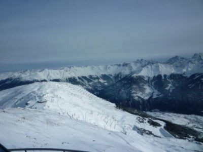 Blick von der Aussichtsplattform Z 1 Richtung Schönjöchl