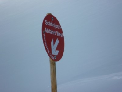 Schönjoch-West! Kein schwarzes Schild weit und breit