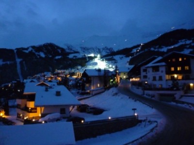 Möseralmabfahrt am Abend