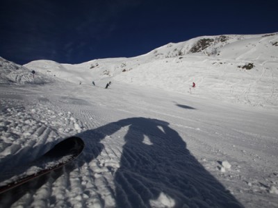 Piste an der Gipfelbahn